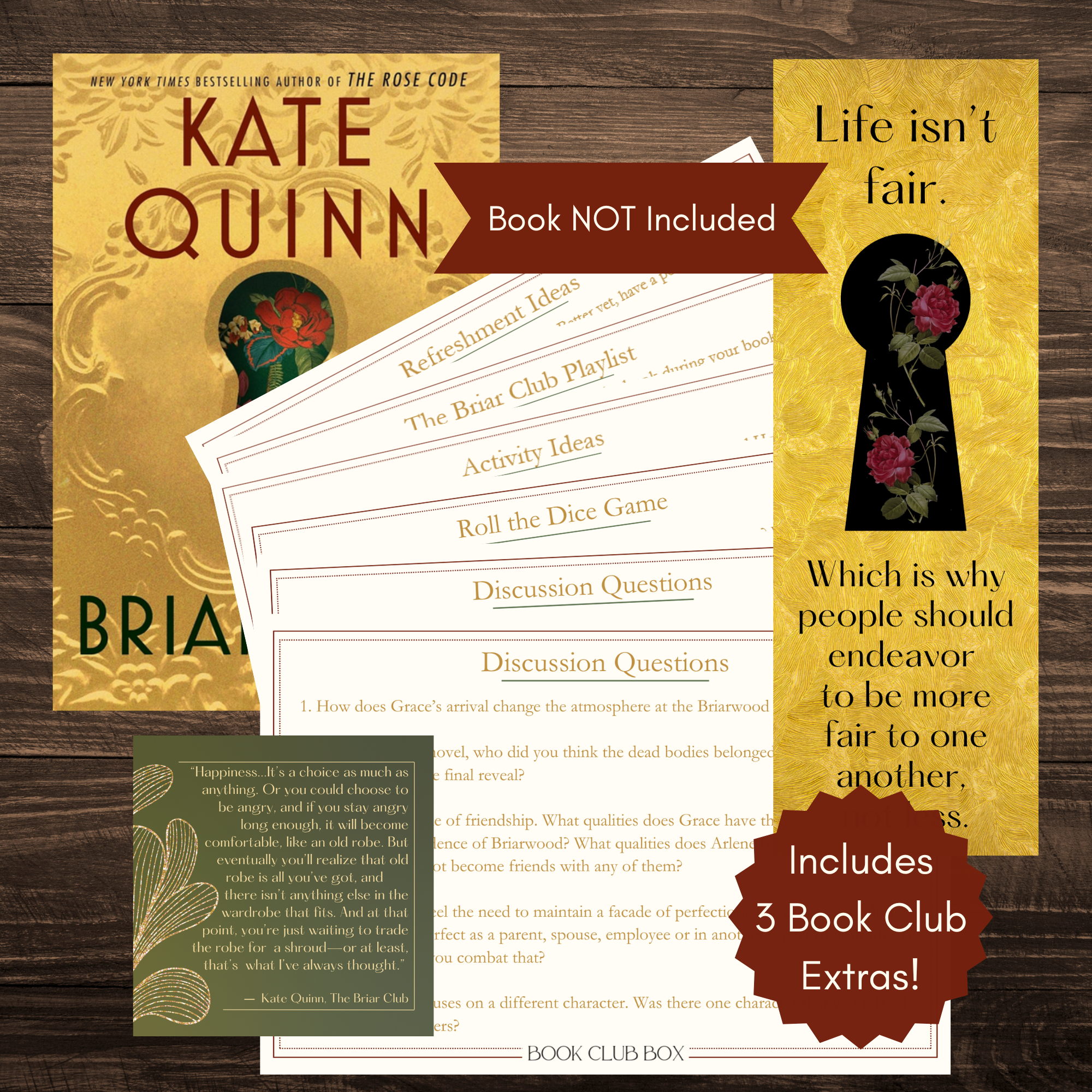 The Briar Club by Kate Quinn Book Club Kit